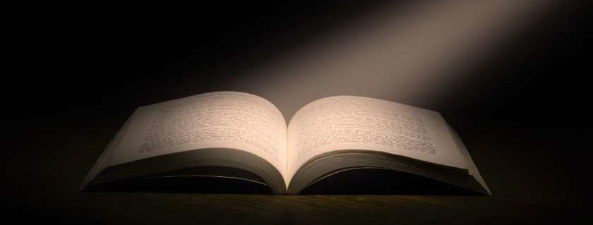 Light Shining on Book and Grow in Wisdom