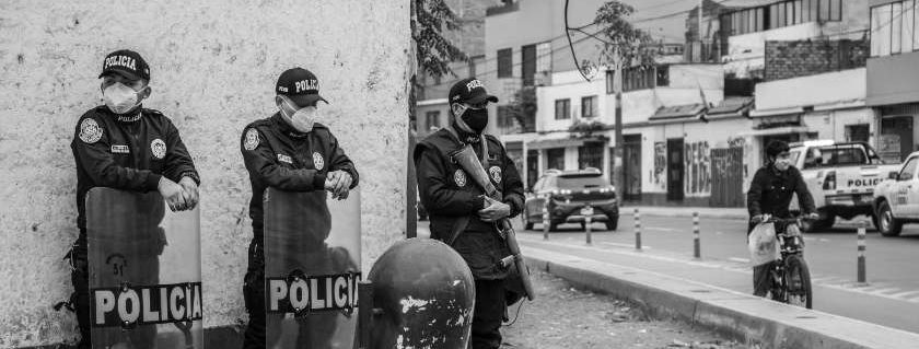 Policemen With Protective Gears And Prayer For Police