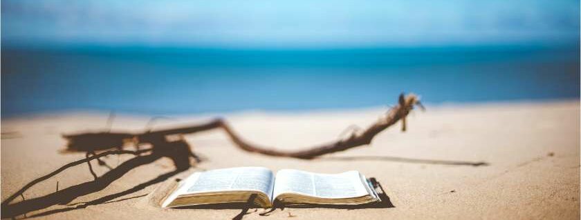 bible on beach and number 5 meaning in the bible
