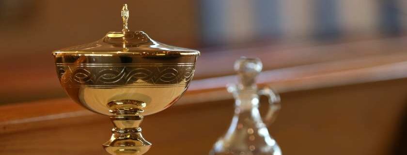 golden cup and anointed one meaning in the bible