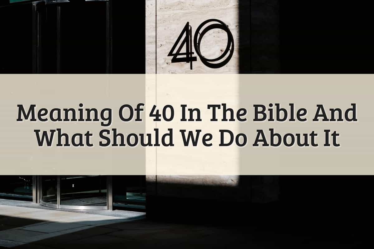 Featured Image - Meaning Of 40 In The Bible