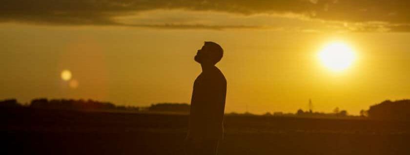 silhouette of man during sunset and what did god promise abraham