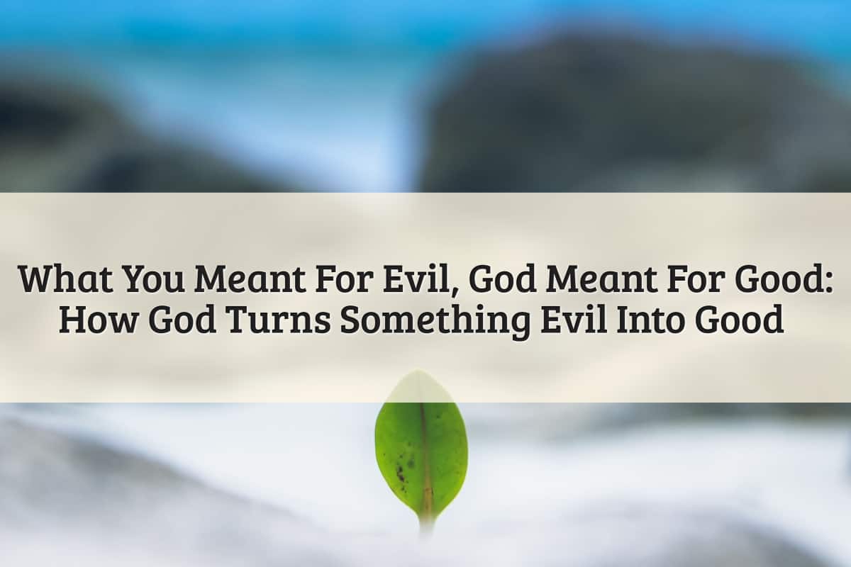Featured Image - What You Meant For Evil God Meant For Good