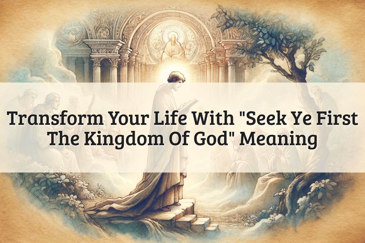 Featured Image - _Seek Ye First The Kingdom Of God_ Meaning