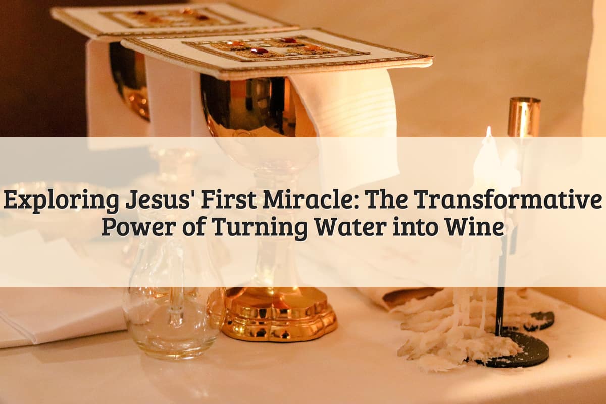 Featured Image - Jesus' First Miracle