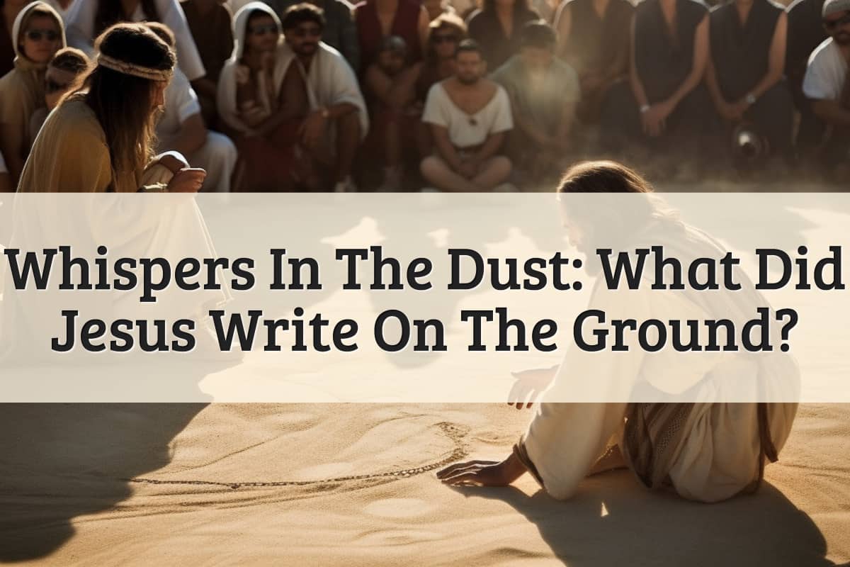 Featured Image - What Did Jesus Write On The Ground
