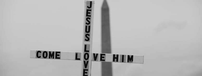 jesus loves you come love him written on cross