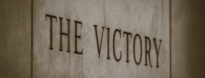 the victory written on wall