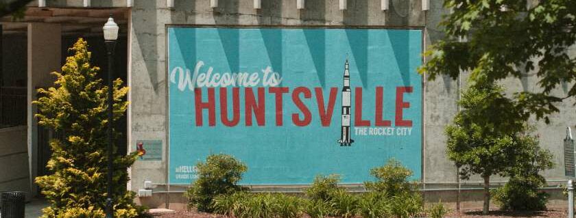 welcome to hunstville sign in alabama