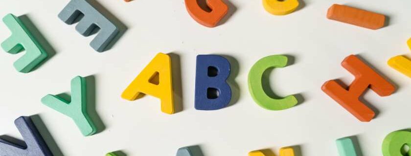 abc letters on plain white surface and abcs of salvation