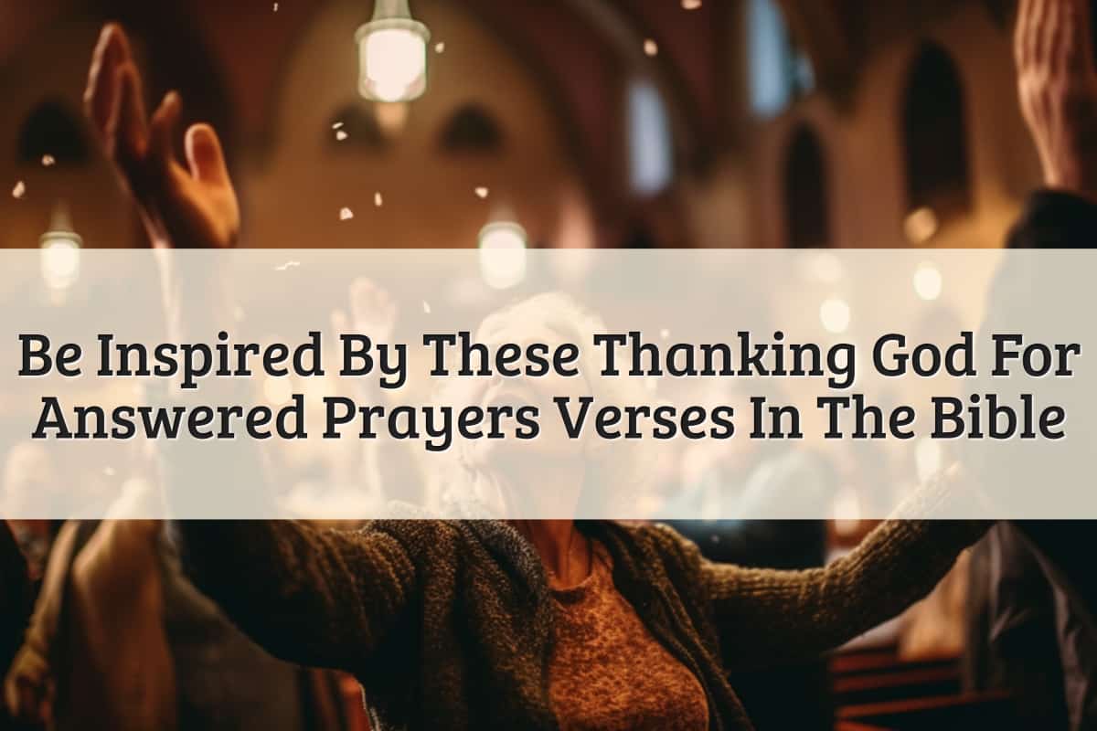 Featured Image - Thanking God For Answered Prayers Verses