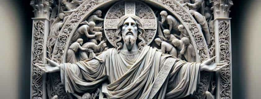 a compelling sculpture portraying the significance of Jesus as Christ to the Jews in Damascus