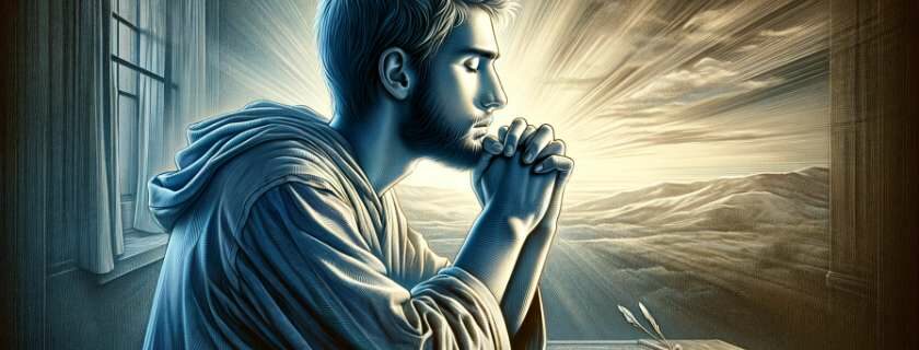 a person seeking wisdom through prayer from God