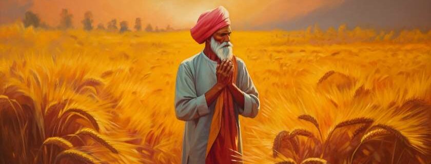 village man praying in an wheat field and why did god reject cain's offering