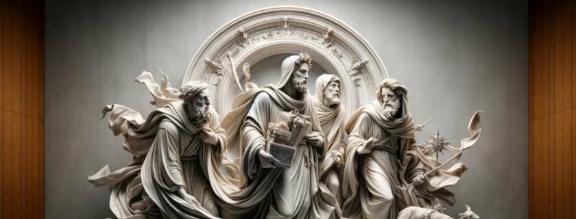 marble sculpture of the three wise men and how old was jesus when the wise men came