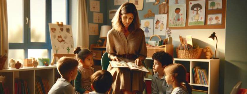 teacher reading to her students and prayers for teachers
