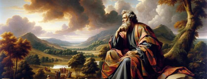 abraham contemplating while sitting on a rock and why did god choose abraham