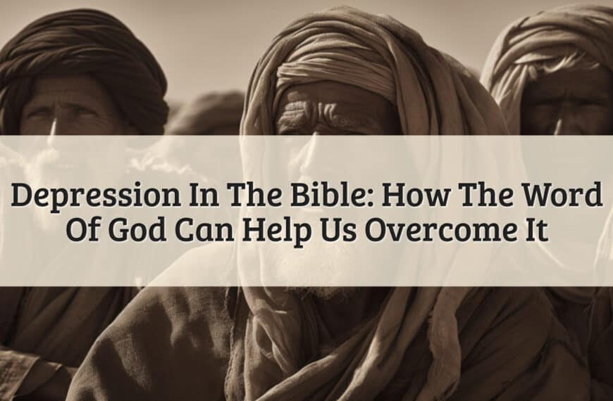 featured image - depression in the bible
